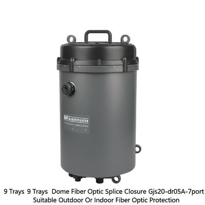 Höchstgehalt von 9 Schalen Kuppel-Faseroptik-Splisse-Schließung Gjs20-dr05A-7port geeignet für Außen- oder Innen-Faseroptik-Schutz